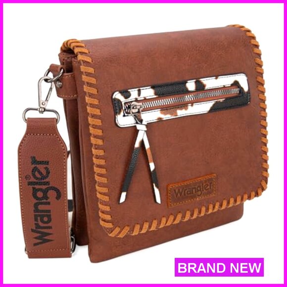 Vintage Woven Crossbody Bag Hobo Purse Adjustable Strap Multiple Pockets - Picture 5 of 7